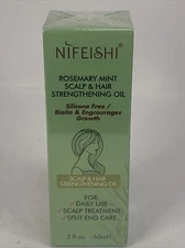 Rosemary Mint Hair Oil, Improves Hair Growth Organic 2.02oz - FAST SHIPPING