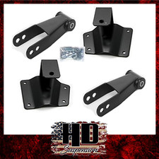 HD Suspension 1999-2006 Chevy GMC Silverado Sierra 4" Drop Shackles Made in USA