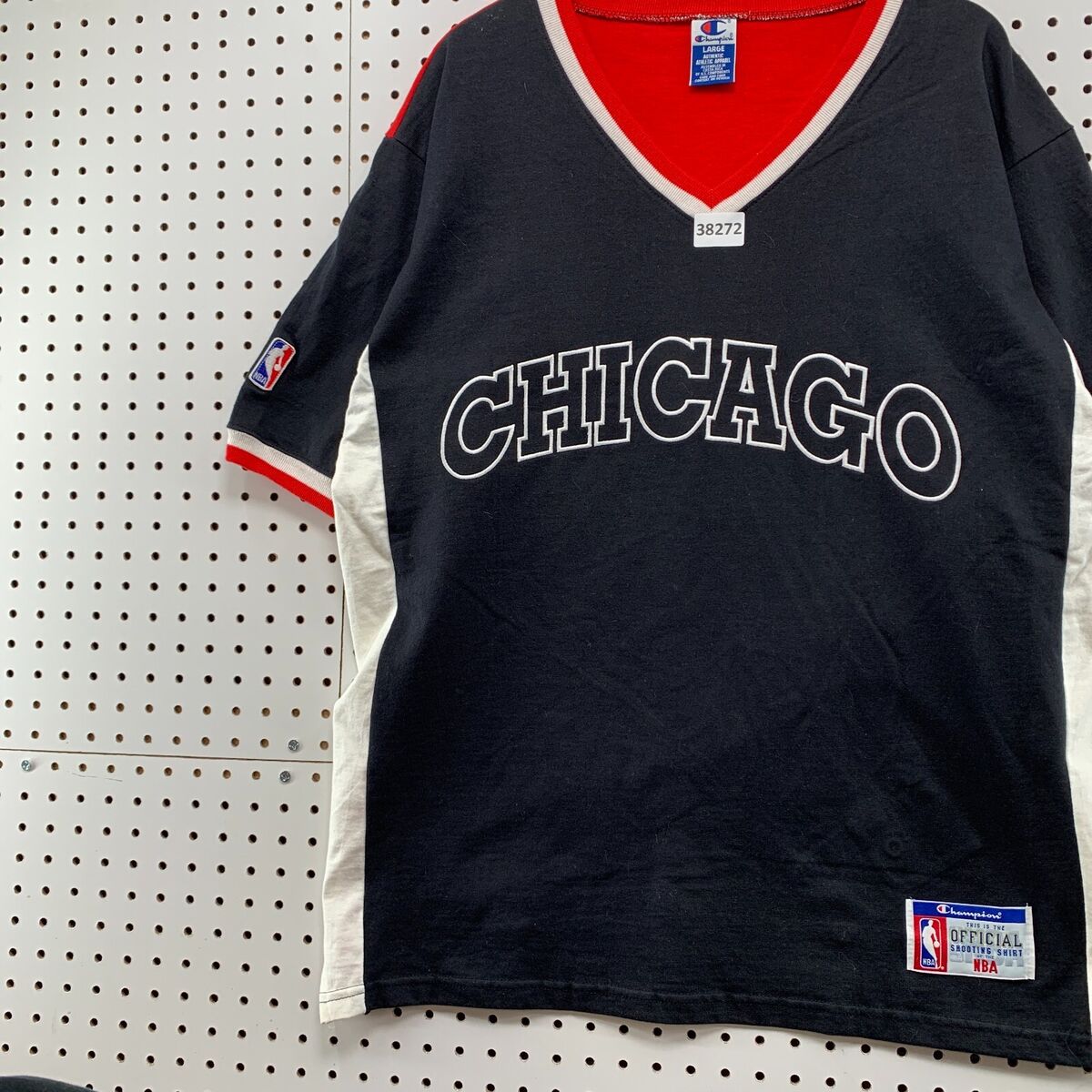 VTG 90s Chicago Bulls Champion Shooting Shirt Mens Large VTG 90s Chicago Bulls Champion Shooting Shirt Mens Large