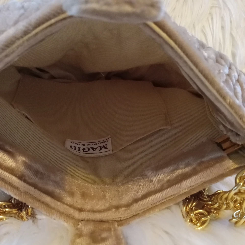 Bolso de mano MAGID vintage correa de cadena dorada  Foto 4 de 4