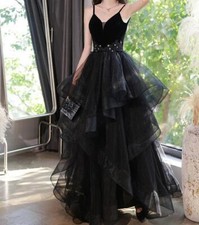 Women's Gallus Catwalks Compere Evening dress High Waist Fashion Long Dress New