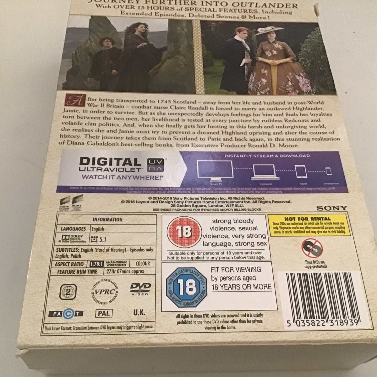 Outlander Series 1&2 (uk Import) DVD Region 2 for sale online | eBay
