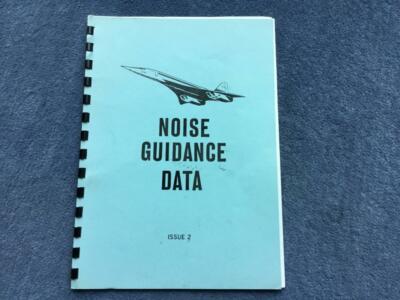 Fotokopie British Airways Concorde Piloten Lärmführung Datenhandbuch Ausgabe 2