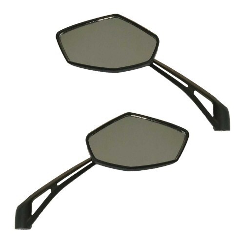 50cc Scooter Left & Right Mirror Set For Rugby QMB139 GY6 Stealthy Look - Picture 1 of 3