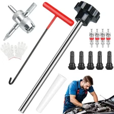 13PCS Valve Stem Tool Kit Tire Installer Tool Valve Remover Tool Quick Change