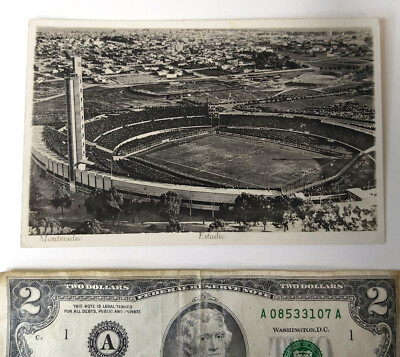 Uruguay Soccer football Montevideo Centenario Stadium postcard 1st World Cup 3