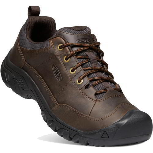 Chaussures de marche décontractées homme Keen Targhee Oxford en cuir marron taille Royaume-Uni 8-13 - Photo 1 sur 18
