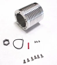 1960-73 Volkswagen 5 & 6 Bolt Billet Steering Wheel Adapter Boss Kit VW Polished
