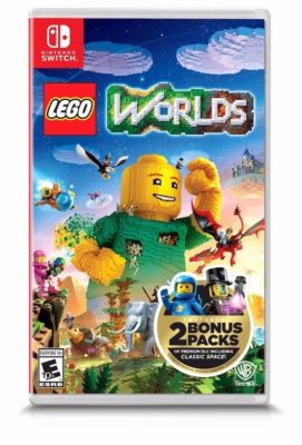 Nintendo Switch ゲームセット LEGO WORLDS NINTENDO SWITCH WITH 2 BONUS PACKS NEW! GALAXY BRICKS