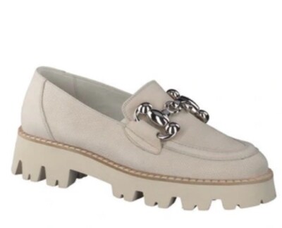 New Paul Green Rosetta Platform Loafer in Nubuck Size 7 UK / 9.5 US