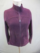 REI Size XS Women Maroon Full Zip Stand Collar Pocket Fleece Athletic Jacket 441