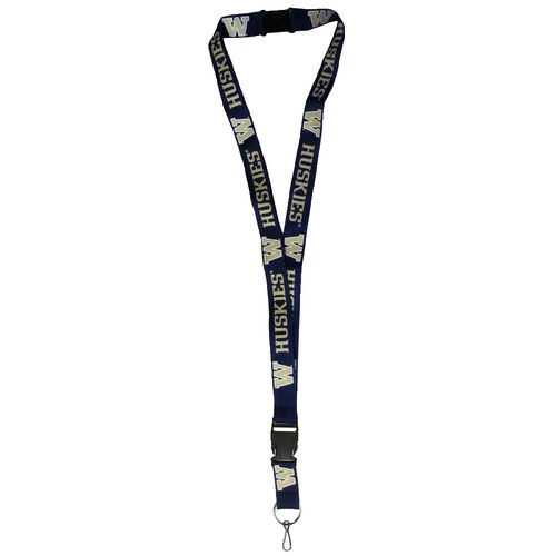 Aminco NCAA Reflective Carabiner Lanyard Keychain - Team Color Key Ring With Glow In Dark Feature - View #7