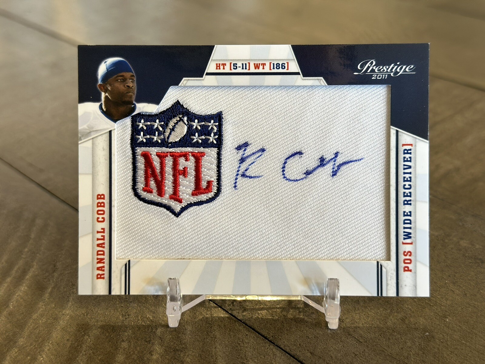 Randall Cobb Panini Prestige NFL Draft #32 Autograph-Draft Logo Patch