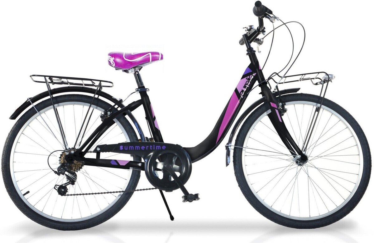 26 Bike Venus Holland City Bike for Walking Speed Black Pink