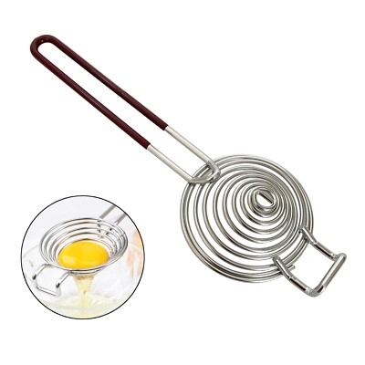 #ad 9.4quot; Easy Egg Yolk White Separator Kitchen Gadget Stainless Steel $4.77