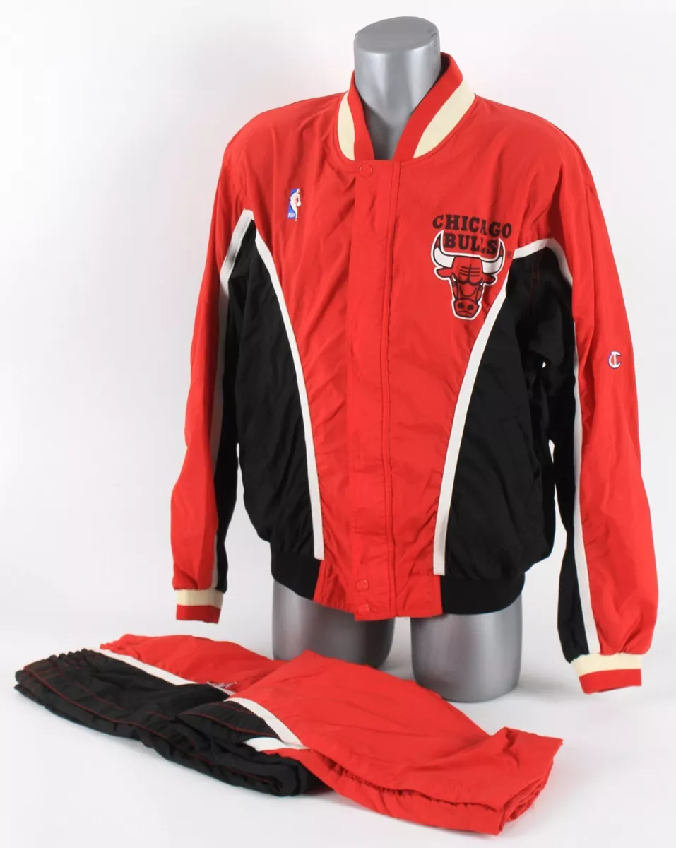 1990s Chicago Bulls Game Issued Road Warm Up Suit (MEARS LOA)