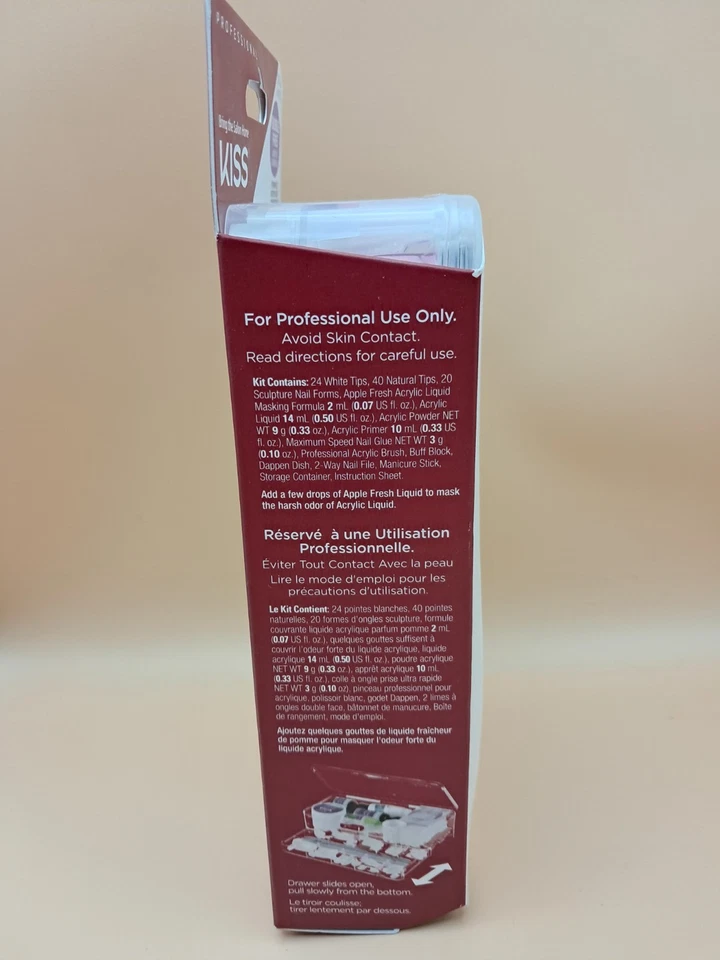 Kit Completo de Uñas Acrílicas Sin Burbujas de Salón Profesional Kiss 64 Puntas NUEVO Foto 3 de 4