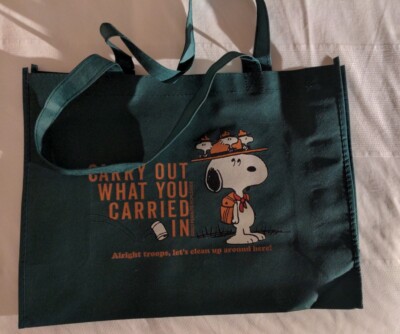 SDCC 2023 Comic Con Peanuts Tote Shopping Bag Snoopy Woodstock 