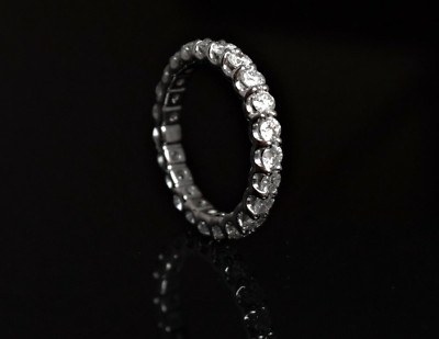 1,75ctw runder brillanter im Labor gewachsener Diamant Ewigkeitsring 14K Weißgold