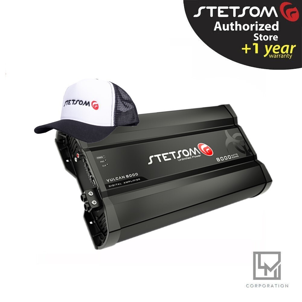 Amplificateur Audio Voiture Stetsom Vulcan 8000 - 8000W RMS à 1 Ohm - Mono - Neuf