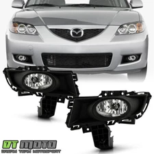 2007-2009 Mazda 3 Mazda3 4Dr Sedan Driving Bumper Fog Lights+Switch Left+Right