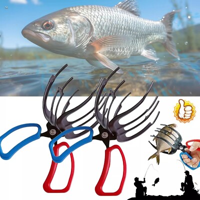 2PCS Fish Tackle Gripper Grabber Grab Gear Tool Fishing Grip Holder Non-slip