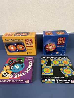 4 Math Games 24 GAME ADD SUBTRACT  Instructions Stack The Deck, Innumerable