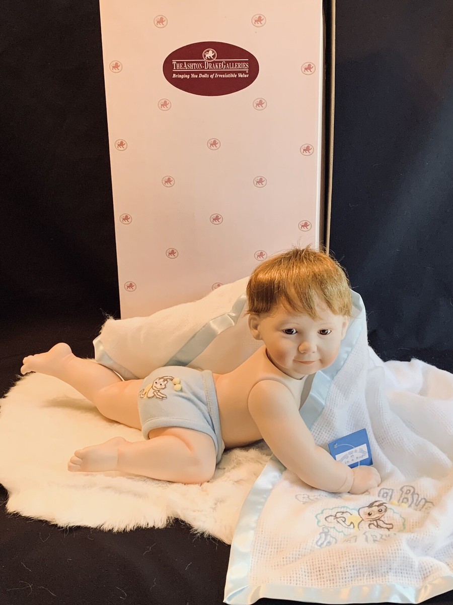 1994 Ashton Drake Galleries SNUG AS A BUG IN A RUG Porcelain Baby