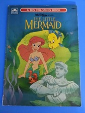 Disneys The Little Mermaid: A Big Coloring Book 1989 Paperback 1138-23