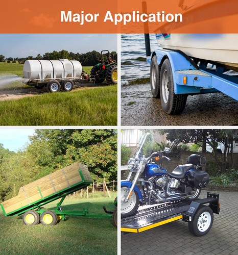 4.80-8 Trailer Tires 4.80x8 4.8-8 6 Ply Load Range C Tubeless 480-8 Set 2 Tire - Picture 7 of 12