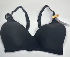 Bali Women's Comfort Revolution Wire Free Support Bra Black 42DD DF3463