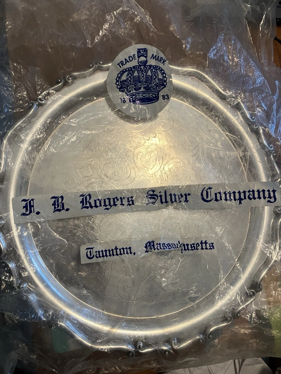 FB Rogers Silver Coin Antique US Silver-Plated Platters & Trays