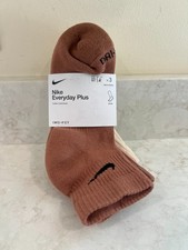 Nike Everyday Plus Ankle Socks - SX6890 968 - Multi - 3 Pair - Size: M 6-8 NWT