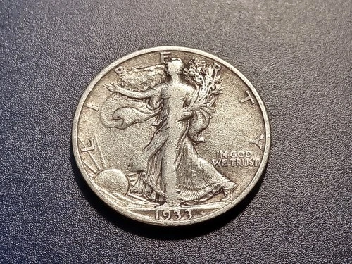 VF 1933-S Walking Liberty Half Dollar