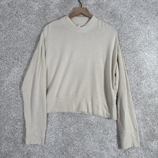 FABLETICS LUNE LONG SLEEVE PULLOVER Large Beige