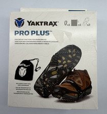 Large - Yaktrax Pro Plus Footwear Traction Device Black for Snow Ice Open box