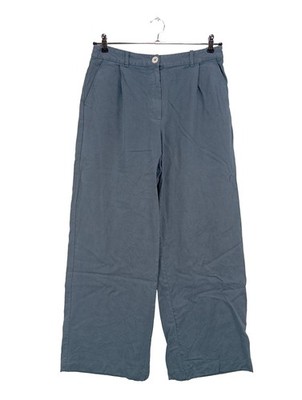 MASSIMO DUTTI Baggy Pants Damen Hose Gr. DE 40 graublau Casual-Look