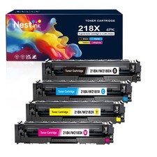 218A 218X Toner Cartridges 4 Pack High Yield Set for HP Color LaserJet 3301