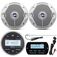JBL PRV175 Marine Receiver, Remote, 2x 6.5" Speaker, USB/AUX Mount, Antenna