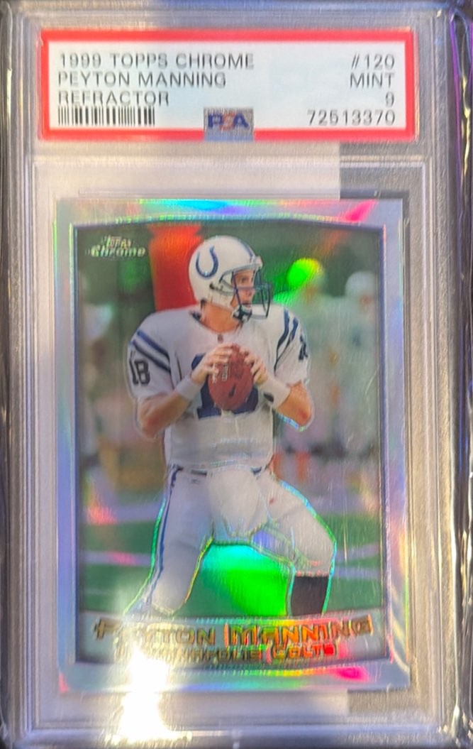 1999 Topps Chrome #120 Peyton Manning Refractors