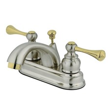 Kingston Brass KB3609BL Vintage 4Inch Centerset Lavatory Faucet, Brushed Nick...