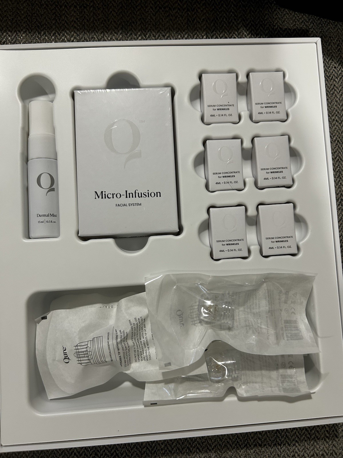 QURE SKINCARE Micro-Infusion System 2 Month Bundle Microneedling for Wrinkles
