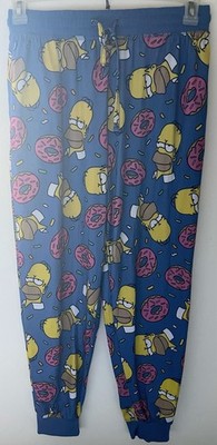 The Simpson s Pajamas Pants Men s Blue With Print Size MD/M