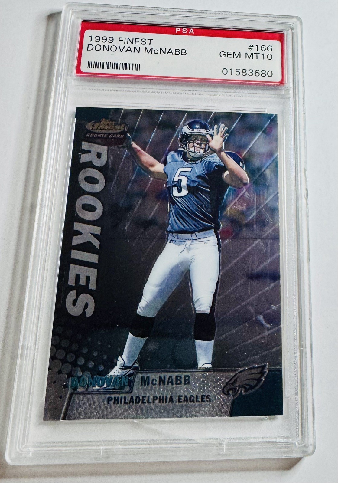 1999 Finest FINEST #166 Donovan Mcnabb front