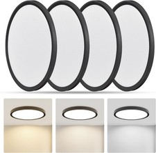 4 Pack 9" LED Flush Mount Ceiling Light - 3 Color Options, Ultra-Slim Design