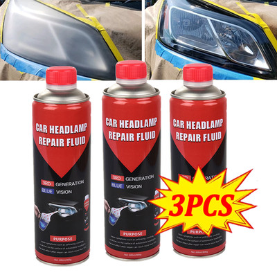 3X Car Headlight Liquid Polymer Polish 800g Car Headlights Polishing Renovation