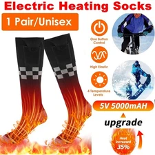 Electric Heated Socks Rechargeable 5000mAh Battery Men Women Winter Foot Warmer