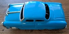 Vintage 1950's-60's Tin Toy Friction Car Blue 5" Japan