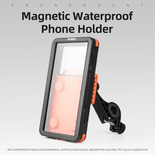 ROCKBROS 6.9 inch Bike Phone Holder Magnetic Waterproof Motorcycle Phone Mount
