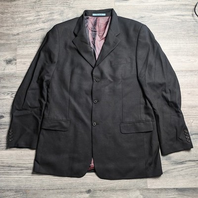 Ted Baker Elevated Pure New Wool Blazer Anzugjacke Herren Gr. 44 lang schwarz